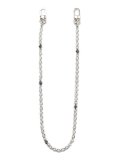 ADVANCE WALLET CHAIN SILVER/PEARL 70cm
