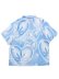 画像2: 【送料無料】HUF LOVE IN THE AIR RESORT SHIRT POOL BLUE (2)
