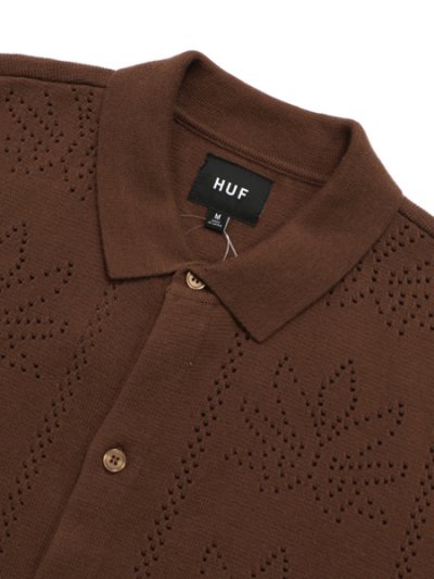 画像3: 【送料無料】HUF PLANTLIFE PERFORATED S/S KNIT TOP SIERRA