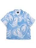 【送料無料】HUF LOVE IN THE AIR RESORT SHIRT POOL BLUE