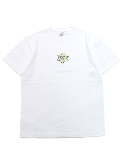 画像1: WHIMSY SOCKS ACID STAR TEE WHITE