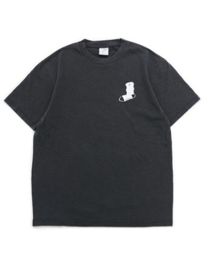 画像1: WHIMSY SOCKS FADED TRDEMARK TEE BLACK