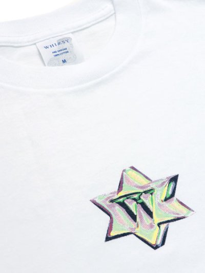 画像3: WHIMSY SOCKS ACID STAR TEE WHITE