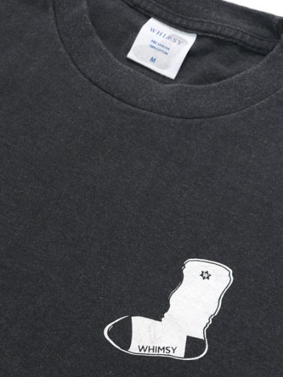 画像3: WHIMSY SOCKS FADED TRDEMARK TEE BLACK