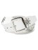 画像1: RAISE8 APPAREL 38MM LEATHER BELT WHITE/SILVER (1)