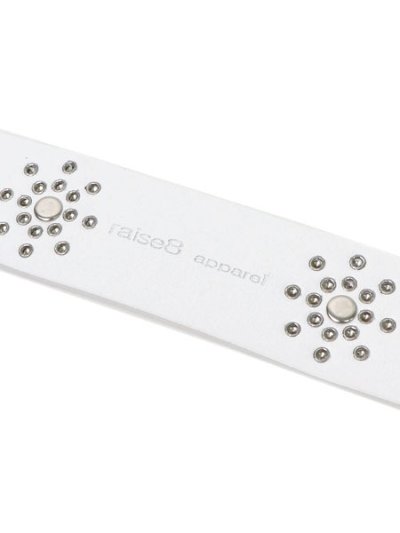 画像5: RAISE8 APPAREL 38MM LEATHER BELT WHITE/SILVER