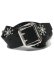 画像1: RAISE8 APPAREL 38MM LEATHER BELT BLACK/WHITE/SILVER (1)