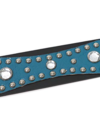 画像3: RAISE8 APPAREL 38MM LEATHER BELT BLACK/TURQUOISE/SILVER
