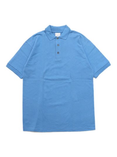 画像1: 【MEGA SALE】COTTON DELUXE by ANVIL COTTON PIQUE POLO LIGHT BLUE