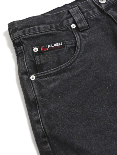 画像4: 【送料無料】FUBU DENIM BUGGY HALF PANTS BLACK