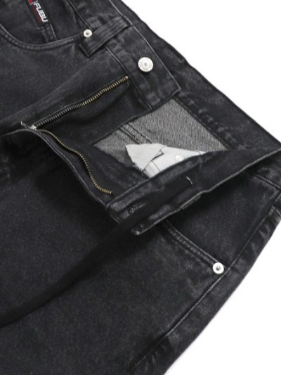 画像5: 【送料無料】FUBU DENIM BUGGY HALF PANTS BLACK