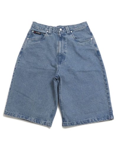 画像2: 【送料無料】FUBU DENIM BUGGY HALF PANTS L.BLUE