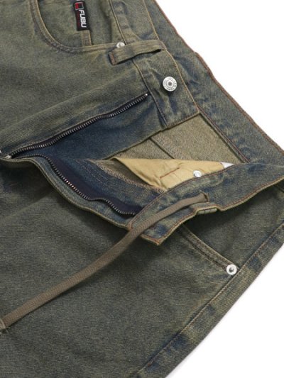 画像5: 【送料無料】FUBU DENIM BUGGY HALF PANTS BROWN