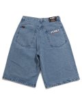 【送料無料】FUBU DENIM BUGGY HALF PANTS L.BLUE