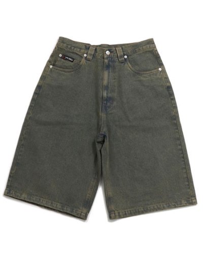 画像2: 【送料無料】FUBU DENIM BUGGY HALF PANTS BROWN