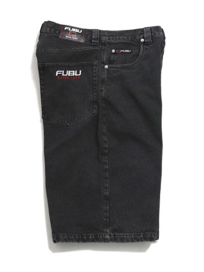 画像3: 【送料無料】FUBU DENIM BUGGY HALF PANTS BLACK