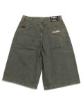 【送料無料】FUBU DENIM BUGGY HALF PANTS BROWN