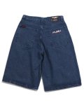 【送料無料】FUBU DENIM BUGGY HALF PANTS NAVY