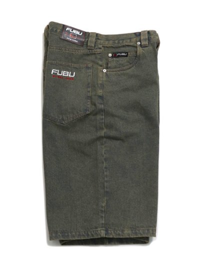画像3: 【送料無料】FUBU DENIM BUGGY HALF PANTS BROWN