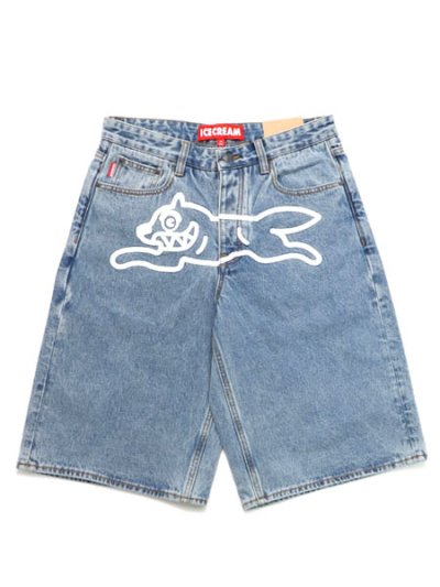 画像1: 【送料無料】ICECREAM BIG BOI DENIM SHORTS LIGHT CARAMEL