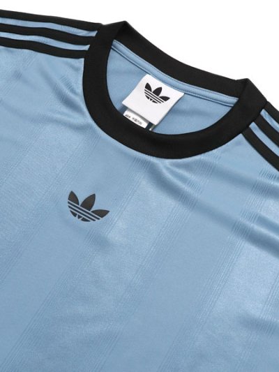 画像3: ADIDAS JACQUARD JERSEY-ASH BLUE/BLACK