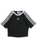 ADIDAS WMNS 3 STRIPES BABY TEE-BLACK