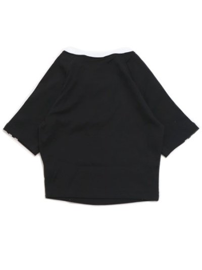 画像2: ADIDAS WMNS 3 STRIPES BABY TEE-BLACK