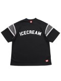 【送料無料】ICECREAM PASS CROP FIT FOOTBALL JERSEY BLACK