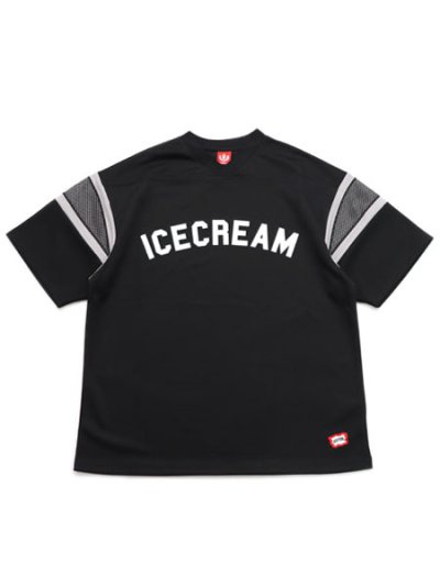 画像1: 【送料無料】ICECREAM PASS CROP FIT FOOTBALL JERSEY BLACK
