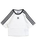 ADIDAS WMNS 3 STRIPES BABY TEE-WHITE