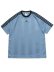 画像1: ADIDAS JACQUARD JERSEY-ASH BLUE/BLACK (1)