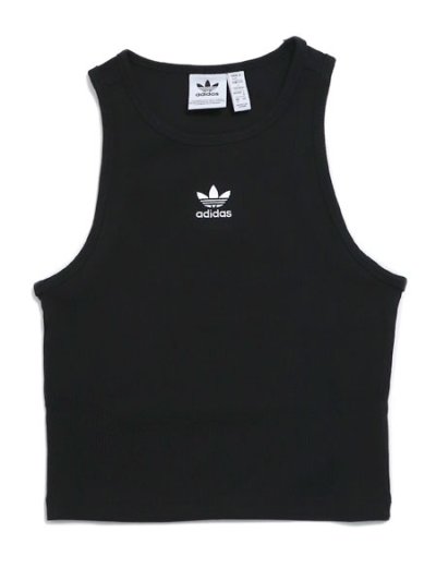 画像1: ADIDAS WMNS ESS RIB TANK-BLACK