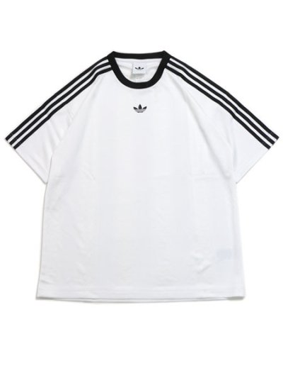 画像1: ADIDAS JACQUARD JERSEY-WHITE/BLACK