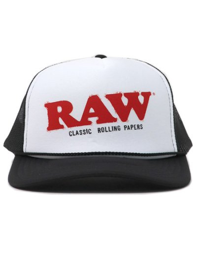 画像2: RAW MESH CAP WHITE/BLACK