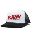 RAW MESH CAP WHITE/BLACK