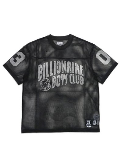 画像1: 【送料無料】BILLIONAIRE BOYS CLUB BB VARSITY CROP FIT MESH FB JRSY BLACK