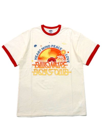 画像1: 【送料無料】BILLIONAIRE BOYS CLUB BB RECORD RINGER TEE GARDENIA