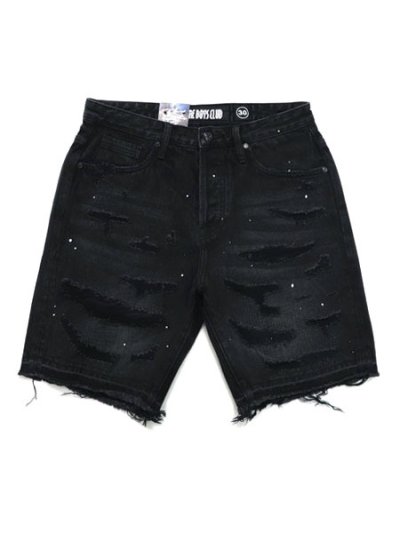 画像1: 【送料無料】BILLIONAIRE BOYS CLUB BB OUTER LIMIT DENIM SHORTS COMET BLACK