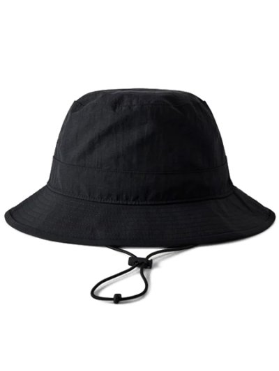 画像1: 【送料無料】REIGNING CHAMP MIDWEIGHT NYLON BOONIE BUCKET HAT BLACK