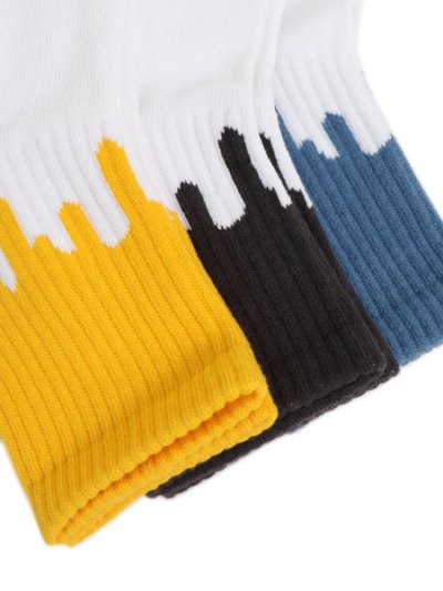 画像2: LIXTICK DRIP SOCKS 3PACK 8TH BLUE GRY/HONEY/GREY