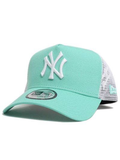 画像1: NEW ERA 9FORTY A-FRAME TRUCKER YANKEES B TINT/WH