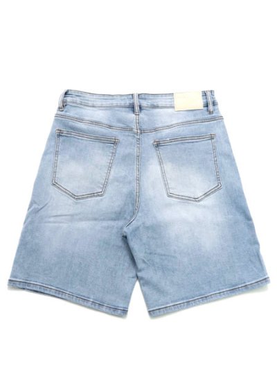 画像2: 【送料無料】ALMOST SOMEDAY PATCHWORK JORTS BLUE