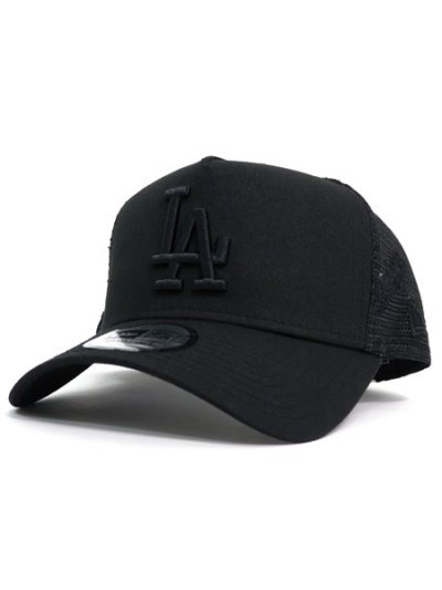 画像1: NEW ERA 9FORTY A-FRAME TRUCKER DODGERS BLACK