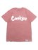 画像1: COOKIES CLOTHING ORIGINAL LOGO TEE DUSTY ROSE/WHITE (1)