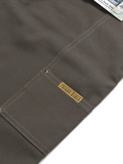 画像6: 【送料無料】PRISON BLUES DOUBLE KNEE RIGID OLIVE WORK JEAN