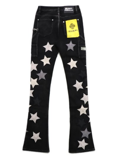画像2: 【送料無料】GUAPI OBSIDIAN BLACK VINTAGE STARS DENIM