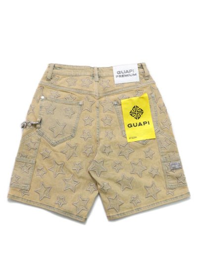 画像2: 【送料無料】GUAPI VINTAGE STARS DENIM SHORTS