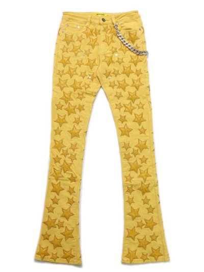 画像1: 【送料無料】GUAPI CYBER YELLOW STARS DENIM
