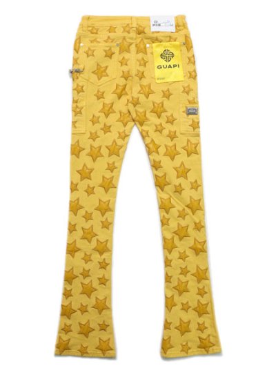 画像2: 【送料無料】GUAPI CYBER YELLOW STARS DENIM