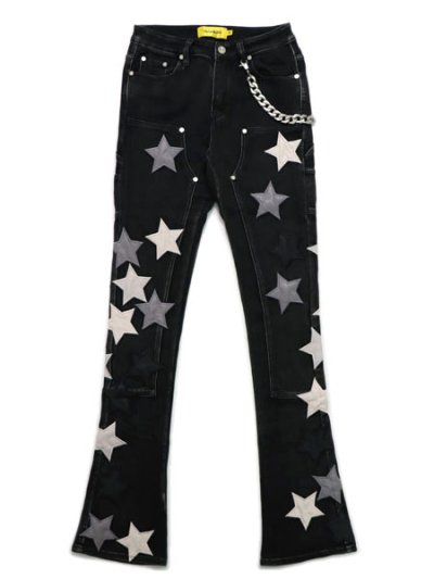 画像1: 【送料無料】GUAPI OBSIDIAN BLACK VINTAGE STARS DENIM